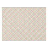 hübsche Minze rosa Pastellfarben Tartan kariert Tischdecke (Vorderseite (Horizontal))