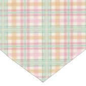 hübsche Minze rosa Pastellfarben Tartan kariert Tischdecke (Schrägansicht)