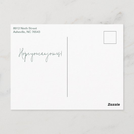 Hübsche Minznadel Rosa Blumengebäck Kinderdusche Postkarte (Rückseite)