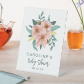 Hübsche Minznadel Rosa Blütendusche Sockelschild (In Situ)