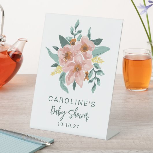 Hübsche Minznadel Rosa Blütendusche Sockelschild (In Situ)