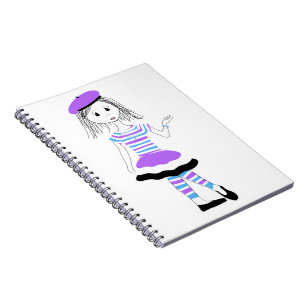 Hübsche Miss Fashionista Notizblock