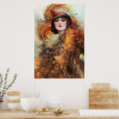 Hübsche Mode der 20er Jahre Poster (Küche)