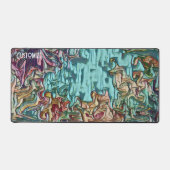 Hübsche, moderne, Abstrakte und individuell gestal Schreibtischunterlage (Vorderseite)