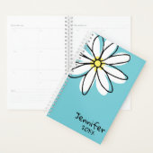 Hübsche moderne Doodle Daisy Trendiges Design Planer (Anzeige)