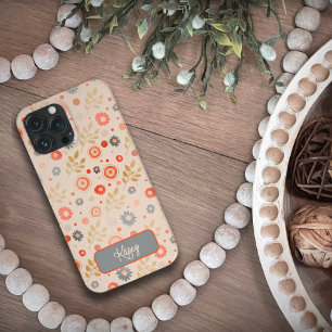 Hübsche, moderne, florale Inspirivity anpassbar Case-Mate iPhone Hülle