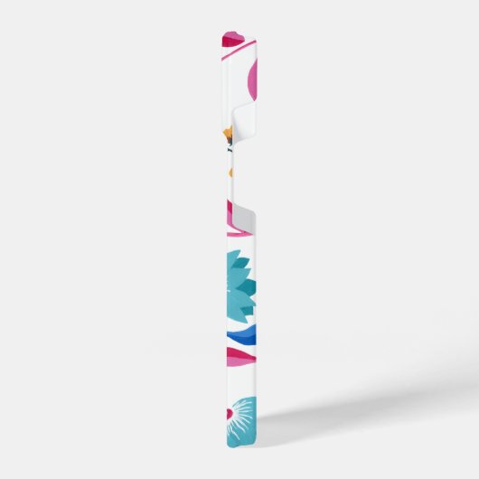 Hübsche moderne Folkart iPhone Hülle (Linke Seite)