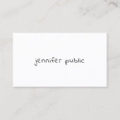 Hübsche, moderne, handgeschriebene Textvorlage Visitenkarte (Vorderseite)