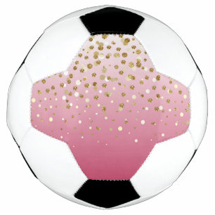 Hübsche moderne Imitate Gold Glitzer Confetti Fußball