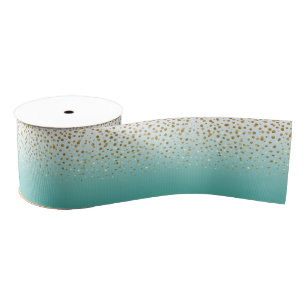 Hübsche moderne Imitate Gold Glitzer Confetti Ripsband