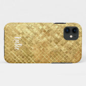 Hübsche moderne Imitate Goldname Personalisiert Case-Mate iPhone Hülle (Rückseite (Horizontal))