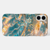 Hübsche moderne Imitate iridestisch Case-Mate iPhone Hülle (Rückseite (Horizontal))