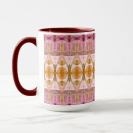 Hübsche moderne Kaffee-Tasse mit Burgund und Gold Tasse