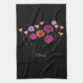 Hübsche moderne lose Blume Geschirrtuch (Vertikal)