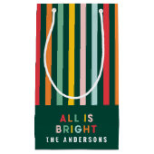 Hübsche moderne minimalistische Weihnachtszeit Kleine Geschenktüte (Vorderseite)