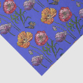 Hübsche Mohnblume Blume Blumenmuster Wasserfarbe Seidenpapier (Ausschnitt)