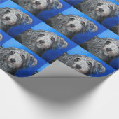 "Hübsche Mohnblume" - Lurchermädchen Geschenkpapier (Ecke)