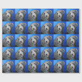 "Hübsche Mohnblume" - Lurchermädchen Geschenkpapier (Flach)