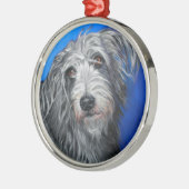 "Hübsche Mohnblume" - Lurchermädchen Ornament Aus Metall (Links)