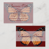 Hübsche Monarch-Schmetterlings-Geschäfts-Karten Visitenkarte (Vorne/Hinten)