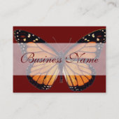 Hübsche Monarch-Schmetterlings-Geschäfts-Karten Visitenkarte (Rückseite)