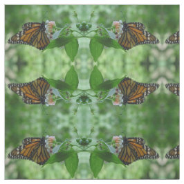 Hübsche Monarchfliegenmaterie Stoff