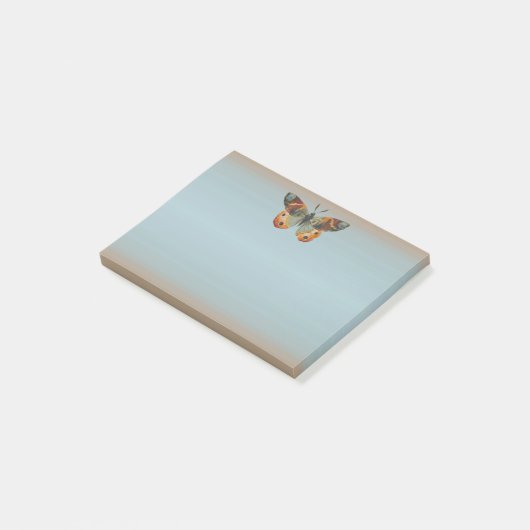 Hübsche Monarchschmetterlingsfarben Post-it Klebezettel (angewinkelt)