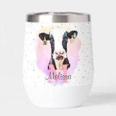 Hübsche Monogram Girls Name Rosa Niedlich Holstein (Rückseite)