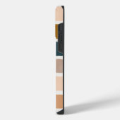 Hübsche Monogramm gestrichene Streifen iPhone Hülle (Linke Seite)