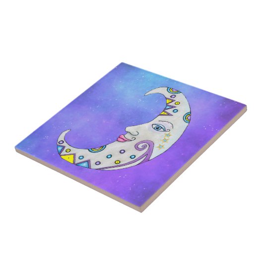 Hübsche Moon-Gefechtsstars Lila Sky Fliese (Seite)