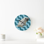 Hübsche Mops-Wand-Uhr Runde Wanduhr (Zuhause)