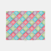 Hübsche Moroccon Muster-Fleece-Decke Fleecedecke (Vorderseite (Horizontal))