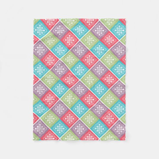 Hübsche Moroccon Muster-Fleece-Decke Fleecedecke (Vorderseite)
