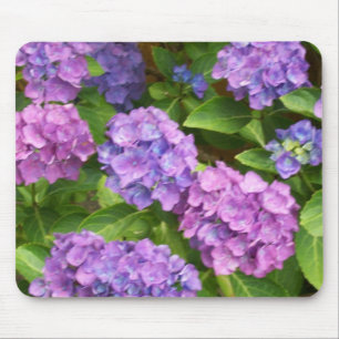 Hübsche Mousepad, Rosa und Blaue Hydrangeas Mousepad