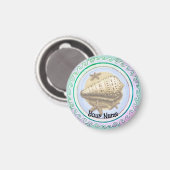 Hübsche Muschel Magnet (Vorderseite/Rückseite)