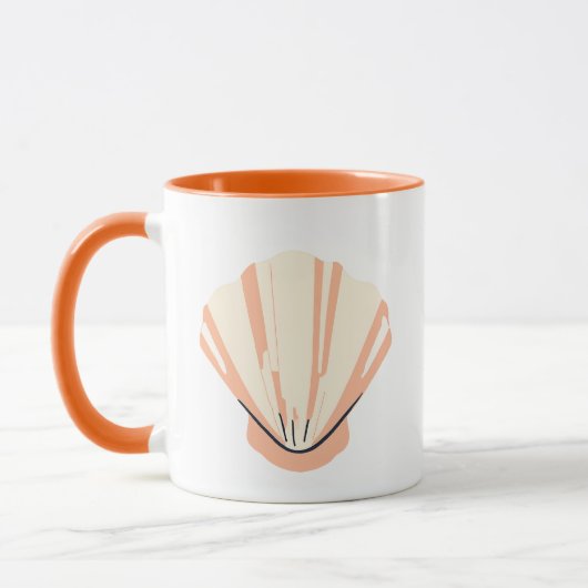 Hübsche Muschel Tasse (Links)