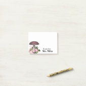 Hübsche Mushroom Bouquet Personalisierte Anmerkung Post-it Klebezettel (Auf Schreibtisch)