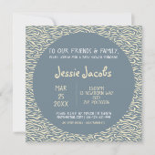 Hübsche Muster Babyduscheinladung Einladung (Vorderseite)