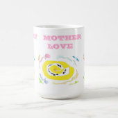 Hübsche Muster der niedlichen gelben Blume Kaffeetasse (Mittel)