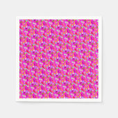 Hübsche Muster in Rosa und Regenbogenfarben Serviette (Vorderseite)