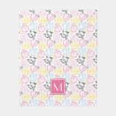 Hübsche Muster | Monogramm Fleecedecke (Vorderseite)