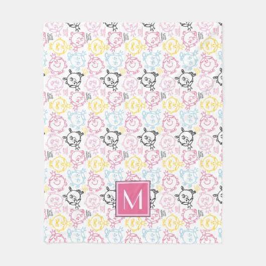 Hübsche Muster | Monogramm Fleecedecke (Vorderseite)