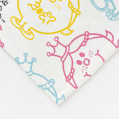 Hübsche Muster | Monogramm Fleecedecke (Ecke)