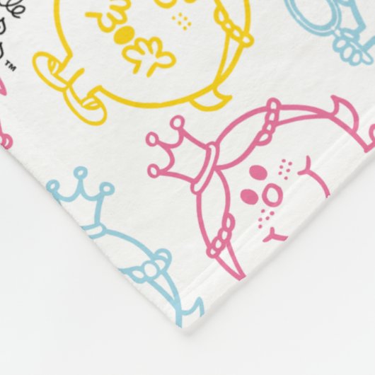 Hübsche Muster | Monogramm Fleecedecke (Ecke)