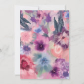 Hübsche Mutter als Blumendusche Einladung (Rückseite)