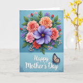 Hübsche Mutter Blumen Design Karte (Gelbe Blume)