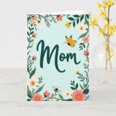 Hübsche Mutter-Blumenkunstkarte Karte (Gelbe Blume)