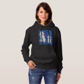 Hübsche Mutter Poodles Hund Poodle Farbe Hoodie (Vorne ganz)