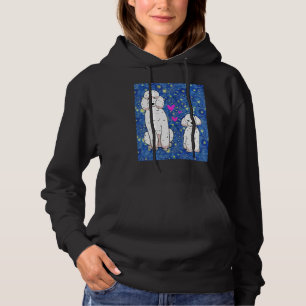 Hübsche Mutter Poodles Hund Poodle Farbe Hoodie