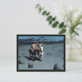 Hübsche Mutternacht von Frederic Remington Postkarte (Stehend Vorderseite)